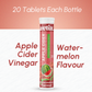 Avtix Apple Cider Vineger (ACV) Watermelon Flavour Effervescent Tablets